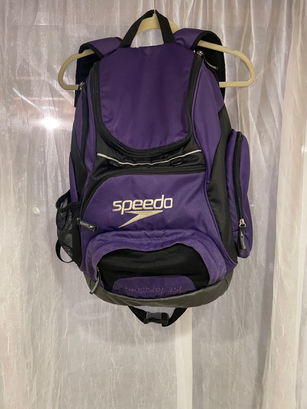 Speedo Purple and Black Men’s Backpack - Sport Swim Bag